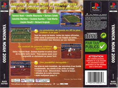 All Star Tennis 2000 - Box - Back Image