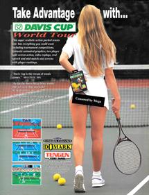 Davis Cup Tennis - Advertisement Flyer - Front Image