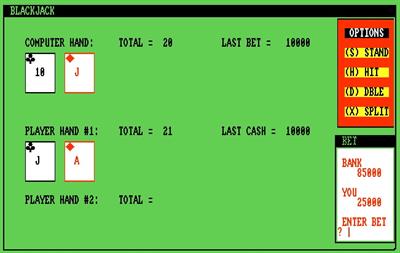 BlackJack(Wicked Software) - Screenshot - Gameplay Image