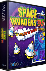 Space Invaders '95: The Attack of Lunar Loonies - Box - 3D Image
