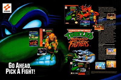 Teenage Mutant Ninja Turtles: Tournament Fighters - Advertisement Flyer - Front Image