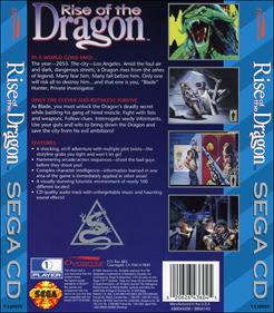Rise of the Dragon - Box - Back - Reconstructed Image
