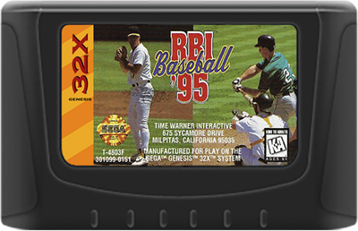 RBI Baseball '95 - Cart - Front Image