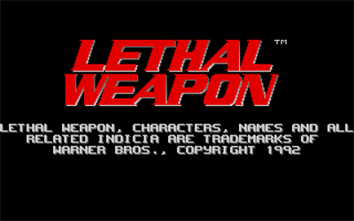 Lethal Weapon - Screenshot - Game Title Image