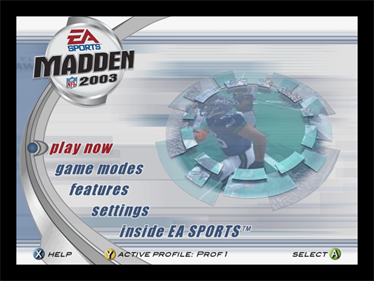 Madden NFL 2003 - Screenshot - Game Select Image