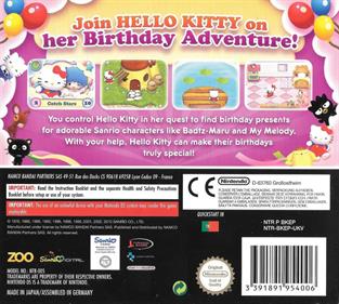 Hello Kitty: Birthday Adventures - Box - Back Image