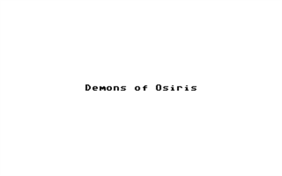 Demons of Osiris - Screenshot - Game Title Image
