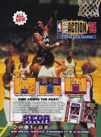 NBA Action starring David Robinson - Advertisement Flyer - Front Image