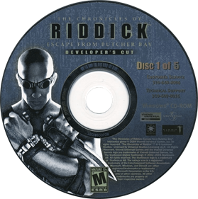 Chronicles of Riddick: Escape from Butcher Bay - Disc Image