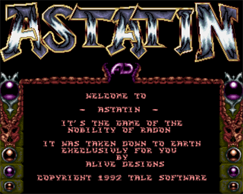 Astatin - Screenshot - Game Title Image