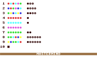 Mastermind (Alpha Software) - Screenshot - Gameplay Image