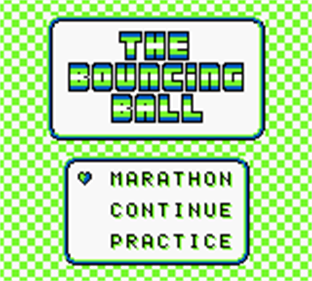 The Bouncing Ball - Screenshot - Game Title Image