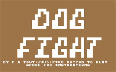 Dog Fight (Argus Specialist Publications) - Screenshot - Game Title Image