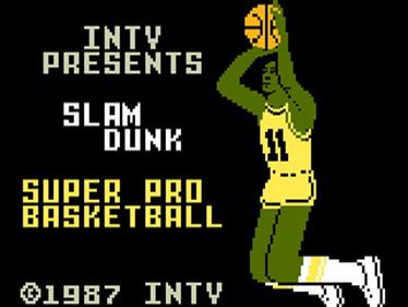 Slam Dunk: Super Pro Basketball - Screenshot - Game Title Image