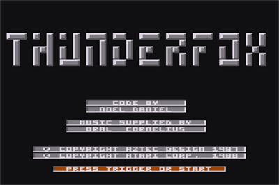 Thunderfox - Screenshot - Game Title Image