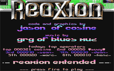Reaxion Extended - Screenshot - Game Title Image