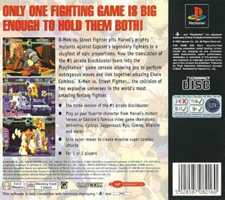 X-Men vs. Street Fighter - Box - Back Image