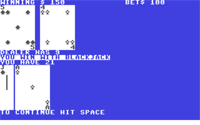 Black Jack (Keypunch Software) - Screenshot - Gameplay Image