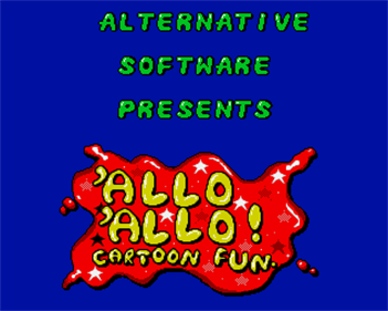 'Allo 'Allo! Cartoon Fun! - Screenshot - Game Title
