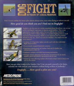 Dogfight: 80 Years of Aerial Warfare - Box - Back Image