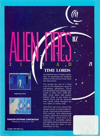 Alien Fires: 2199 AD - Box - Back Image