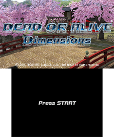 Dead or Alive: Dimensions - Screenshot - Game Title Image