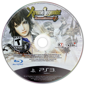 Dynasty Warriors 7: Xtreme Legends - Disc Image