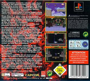 Mega Man X3 - Box - Back Image