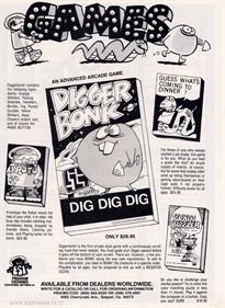 Digger Bonk - Advertisement Flyer - Front Image