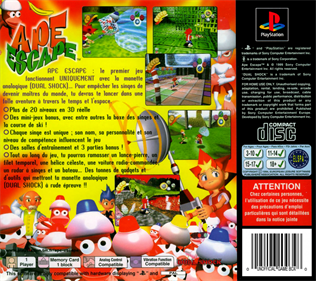 Ape Escape - Box - Back Image