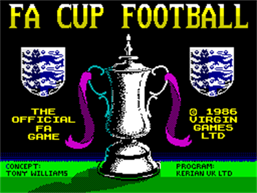FA Cup Football - Screenshot - Game Title Image
