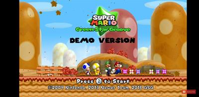 Super Mario: Green Star Groove - Screenshot - Game Title Image