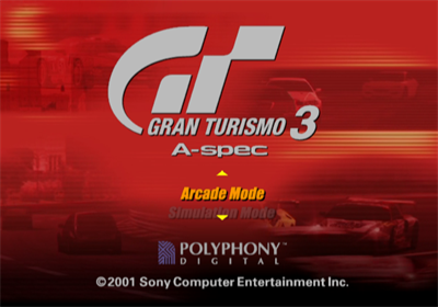 Gran Turismo 3: A-Spec - Screenshot - Game Title Image