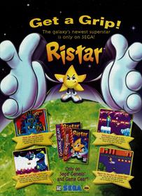 Ristar - Advertisement Flyer - Front Image