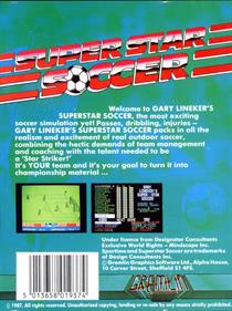 Gary Lineker's Superstar Soccer - Box - Back Image