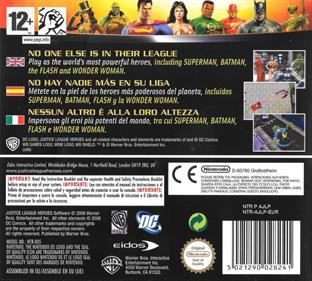 Justice League Heroes - Box - Back Image