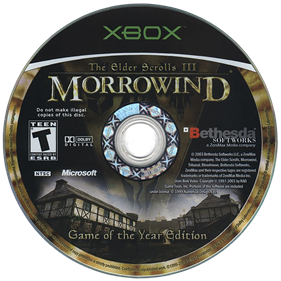 The Elder Scrolls III: Morrowind - Disc Image