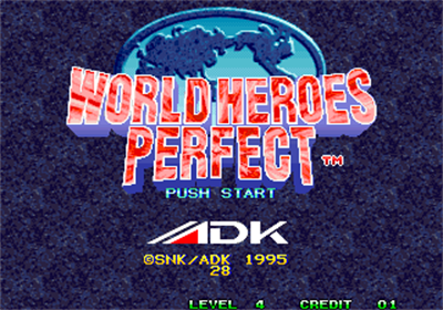 World Heroes Perfect - Screenshot - Game Title Image