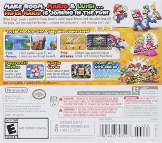 Mario & Luigi: Paper Jam - Box - Back Image
