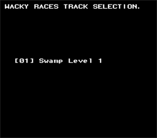 Wacky Races - Screenshot - Game Select