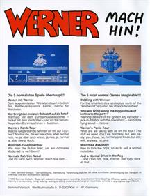 Werner: Mach Hin! - Box - Back Image