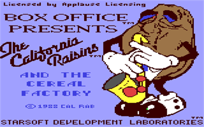 The California Raisins - Screenshot - Game Title Image
