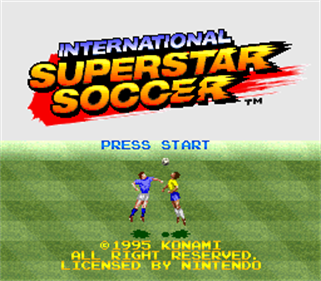 International Superstar Soccer - Screenshot - Game Title Image