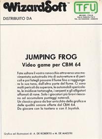 The Official Frogger - Box - Back Image