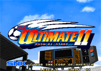 The Ultimate 11: SNK Football Championship - Screenshot - Game Title Image