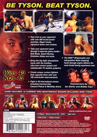 Mike Tyson Heavyweight Boxing - Box - Back Image
