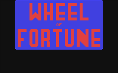 Wheel of Fortune (GameTek) - Screenshot - Game Title Image