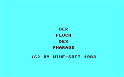 Der Fluch des Pharaos - Screenshot - Game Title Image