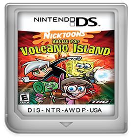 Nicktoons Battle for Volcano Island - Fanart - Cart - Front