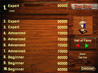 Cabela's Big Game Hunter III - Screenshot - High Scores Image